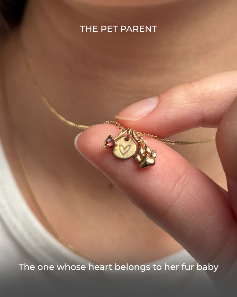 Pet-inspired jewelry featuring paw-print charms and personalized pendants, designed for women who cherish their furry companions.