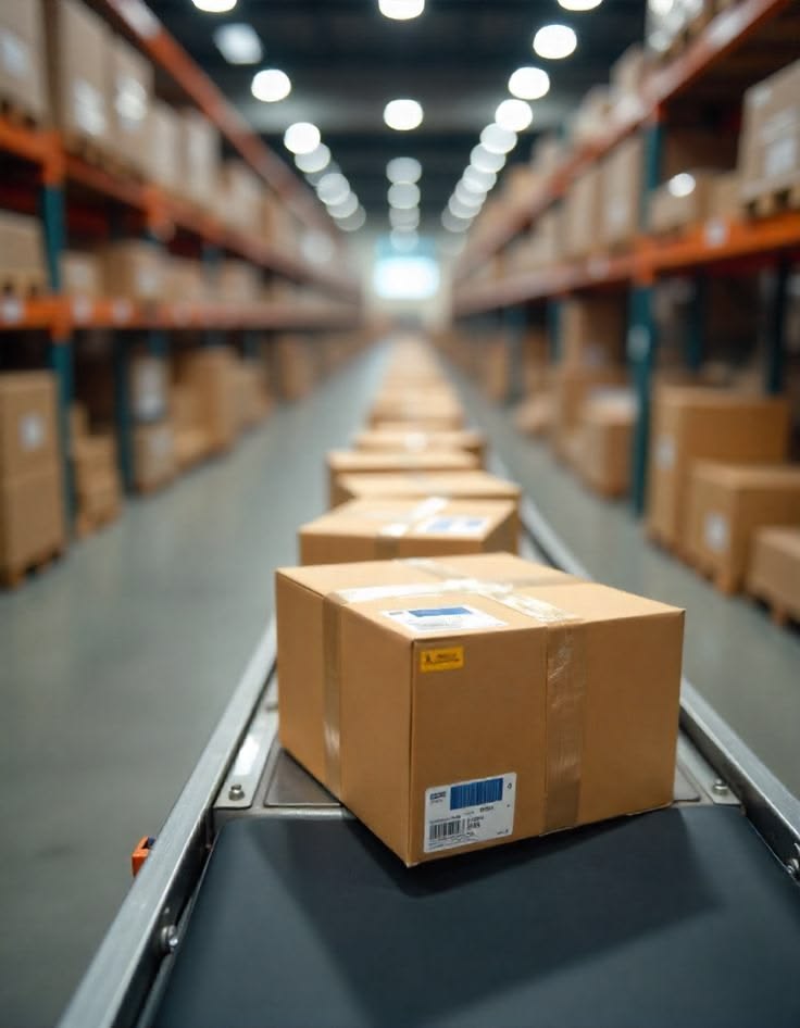  Jewelry packaging and global distribution process connecting manufacturers to wholesalers and retailers.
