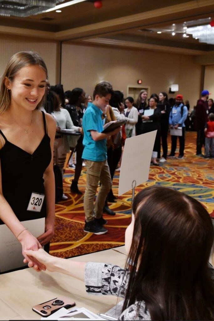  Industry professionals networking and connecting at an international jewelry trade show event. 
The Jewelry Gossips