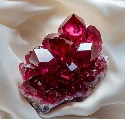 Deep red ruby gemstone for July birthstone in luxury ring, symbolizing passion, love, and power