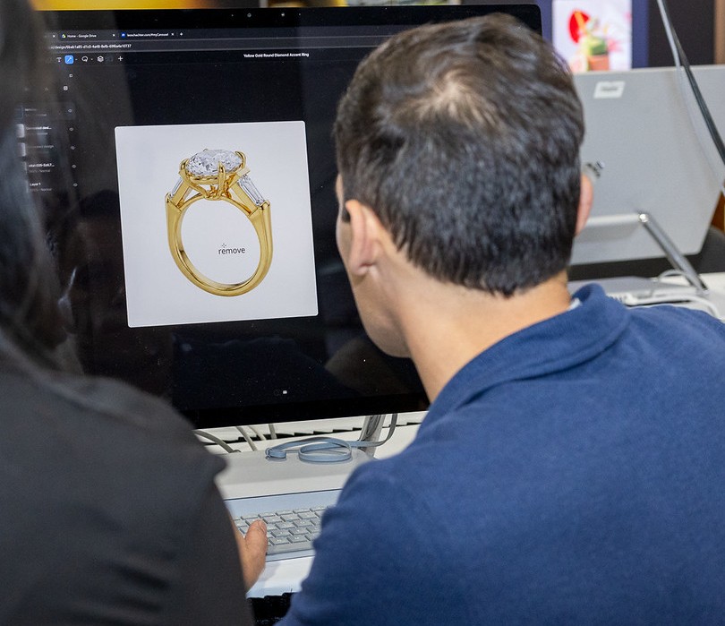 Advanced jewelry technology including CAD design, AI-powered jewelry creation, and digital innovation showcased at JCK 2026.